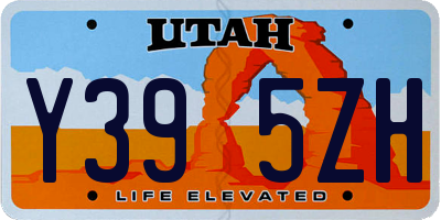 UT license plate Y395ZH