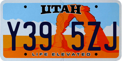 UT license plate Y395ZJ