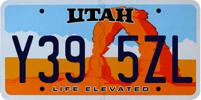 UT license plate Y395ZL