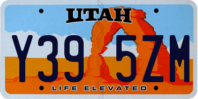 UT license plate Y395ZM