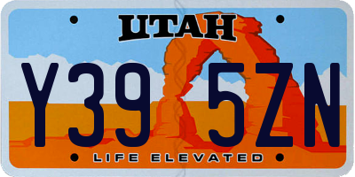 UT license plate Y395ZN