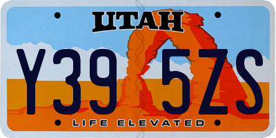 UT license plate Y395ZS