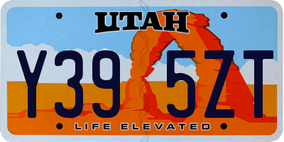 UT license plate Y395ZT