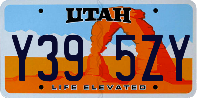 UT license plate Y395ZY