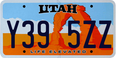 UT license plate Y395ZZ
