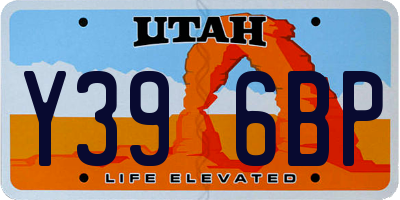 UT license plate Y396BP