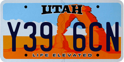 UT license plate Y396CN