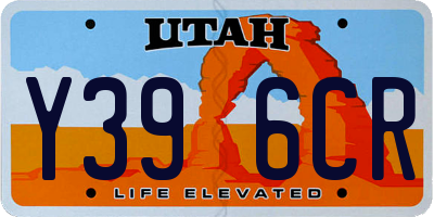 UT license plate Y396CR