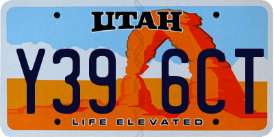 UT license plate Y396CT