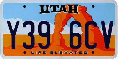 UT license plate Y396CV
