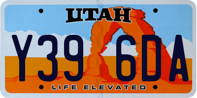 UT license plate Y396DA