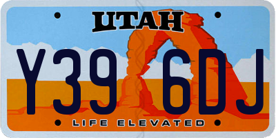 UT license plate Y396DJ