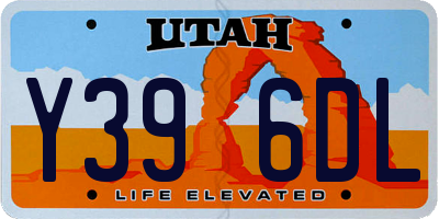 UT license plate Y396DL
