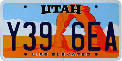 UT license plate Y396EA