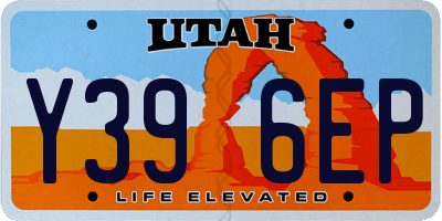 UT license plate Y396EP