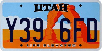 UT license plate Y396FD
