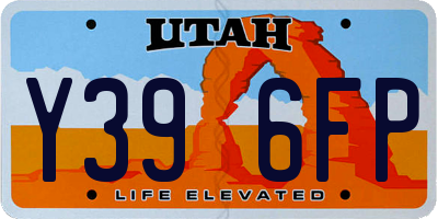 UT license plate Y396FP