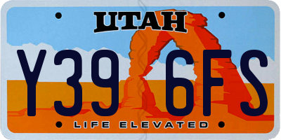 UT license plate Y396FS