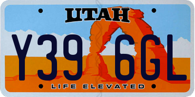 UT license plate Y396GL