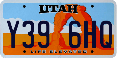 UT license plate Y396HQ