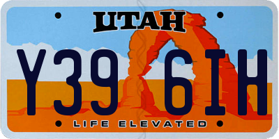 UT license plate Y396IH