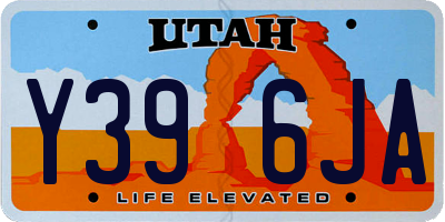 UT license plate Y396JA