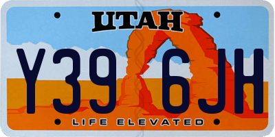 UT license plate Y396JH