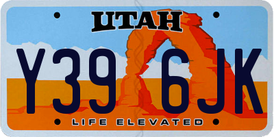 UT license plate Y396JK