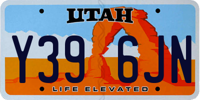 UT license plate Y396JN