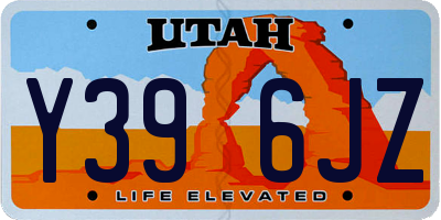 UT license plate Y396JZ
