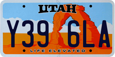 UT license plate Y396LA