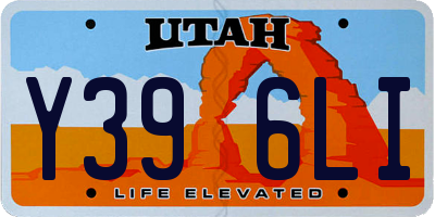UT license plate Y396LI