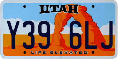 UT license plate Y396LJ