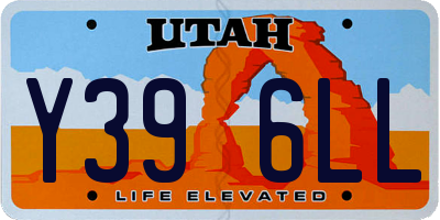 UT license plate Y396LL