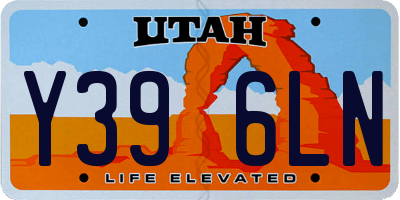 UT license plate Y396LN