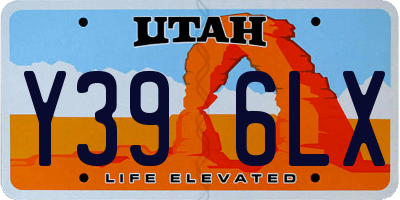 UT license plate Y396LX