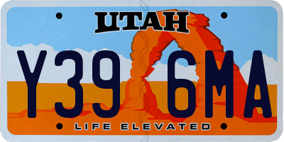UT license plate Y396MA