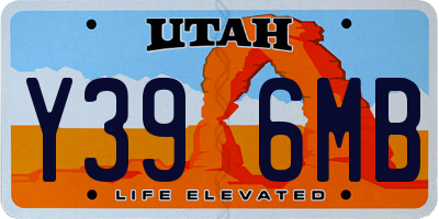 UT license plate Y396MB