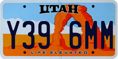 UT license plate Y396MM