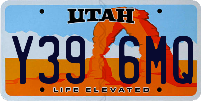 UT license plate Y396MQ