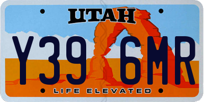 UT license plate Y396MR