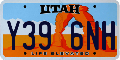 UT license plate Y396NH