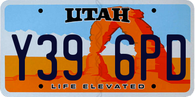 UT license plate Y396PD