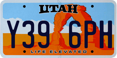 UT license plate Y396PH