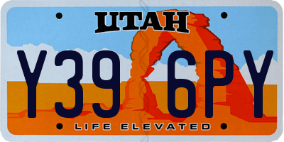 UT license plate Y396PY