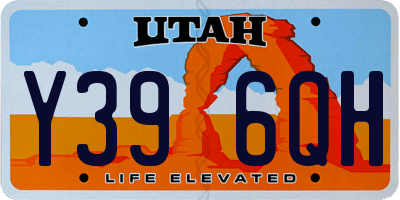 UT license plate Y396QH