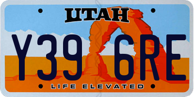 UT license plate Y396RE