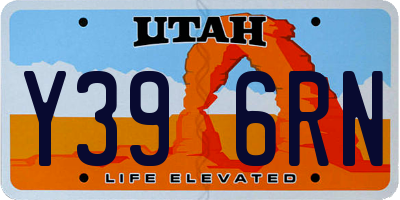 UT license plate Y396RN
