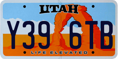 UT license plate Y396TB