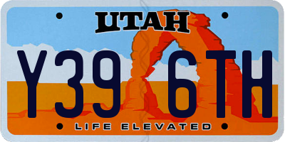 UT license plate Y396TH